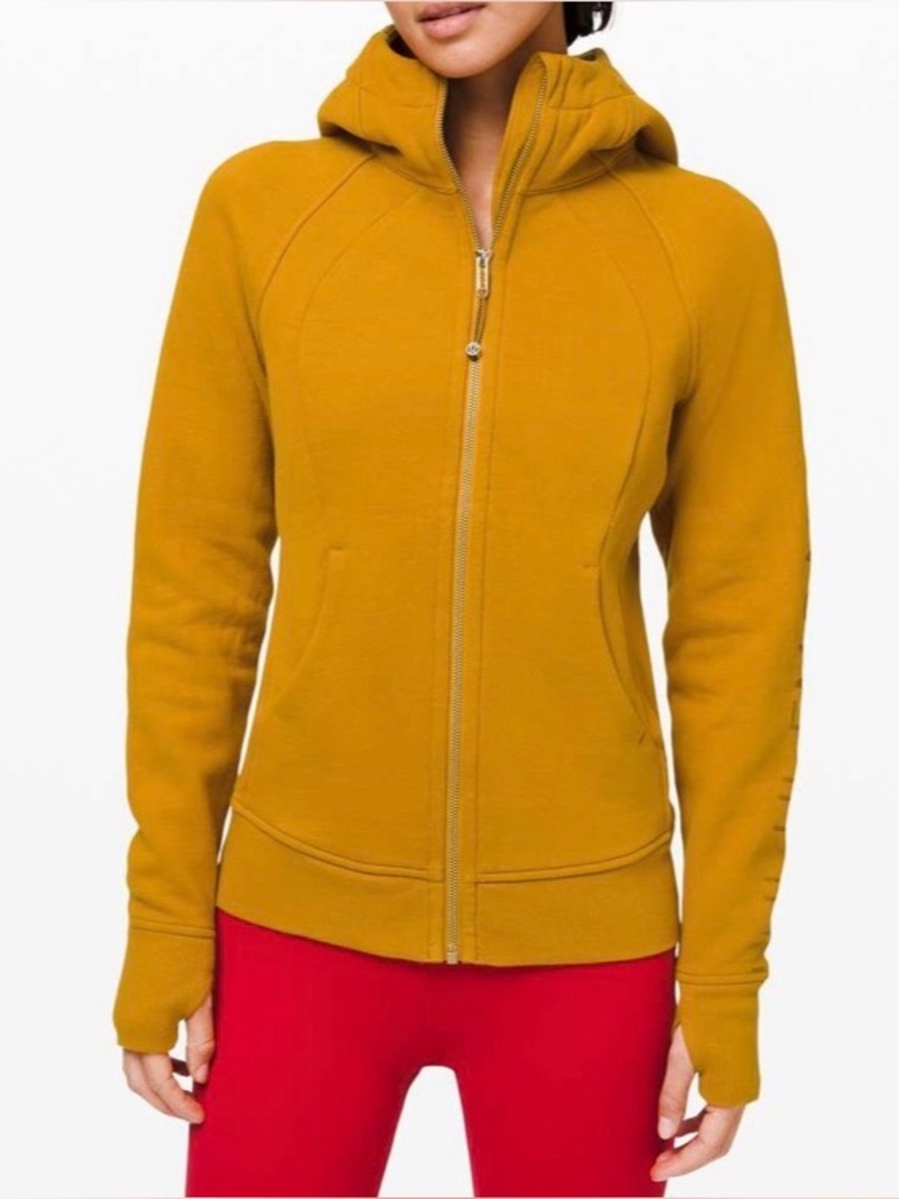 Lululemon Scuba Hoodie Lunar New Year Fools Gold Full Zip Jacket Size 10